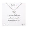 Necklace-Faith Heart Necklace Gold or Silver