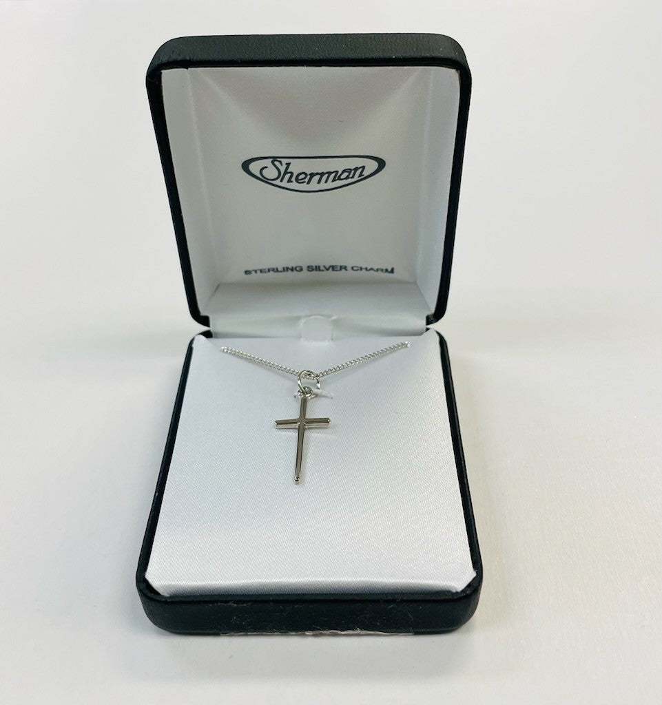 Neckace-Sterling Silver Cross