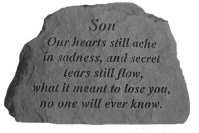 Memorial Garden Stone - Daughter/Son - Our Hearts Still Ache