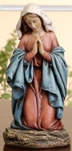 Figurine - Praying Madonna - Stone/Resin - 6.75"