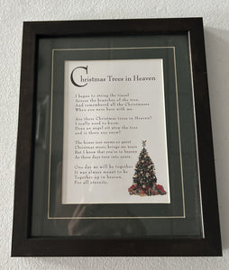 Christmas Trees in Heaven - Matted and Framed