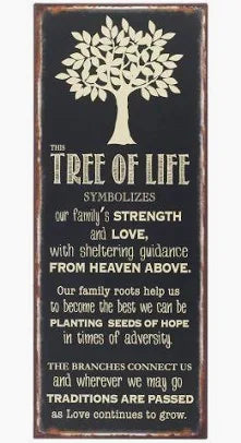 Plaque/Signs-Tree of Life Metal Sign