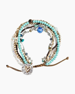 Bracelet - Your Journey: Heart - Beaded Love - Multiple Color Options