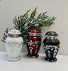 Keepsake Urn-Victorian Night, Ruby, and White