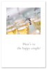 Greeting Card-Wedding "Here's to the happy Couple"