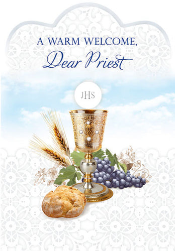 Greeting Card-Welome new Priest