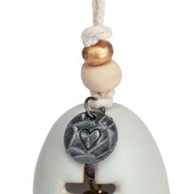 Load image into Gallery viewer, Mini Inspired Bell - Blessed - Hanging Decoration - Ceramic and Metal