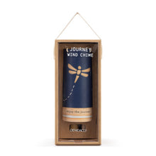 Load image into Gallery viewer, Wind Chime Cylinder - &quot;Enjoy the Journey&quot; - Stoneware and Metal - 7&quot;