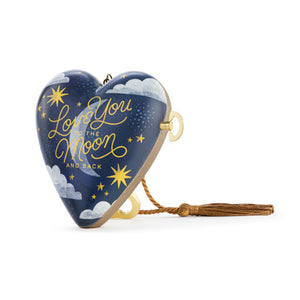 Art Heart Music Box - Love - "Fly me to the Moon" - Table Sitter