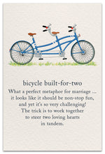 Load image into Gallery viewer, Cards-Anniversary &quot;Bicycle built-for-two&quot;