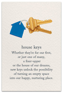 Greeting Card - New Home - "...new keys unlock the possibility of..."