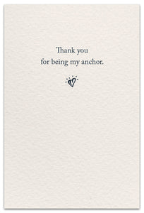 Greeting Card - Friendship - "Anchors"