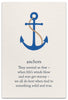 Greeting Card - Friendship - "Anchors"