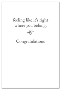 Greeting Card - New Home - "...feeling like its right where you belong."