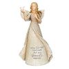 Angel Figurine - "Your wings were ready.." - Dove - Stone/Resin - 8.5" H