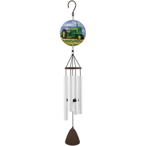 Wind Chimes ~ 27" Picture Perfect Chime "Green Tractor"