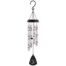 Load image into Gallery viewer, Wind Chimes ~ 21&quot; Sonnet Chimes Silver (Multiple Verses)