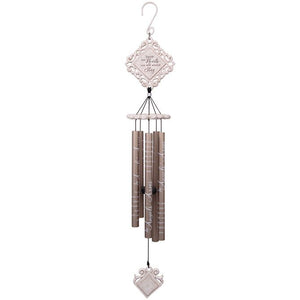 Wind Chimes - Vintage Style - "...inside our hearts you will always stay" - 35"