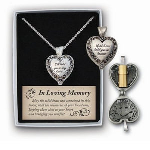 Memorial Locket - I'll hold you in my heart...