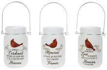 Load image into Gallery viewer, Cardinal Memorial Garden Lighted Jars