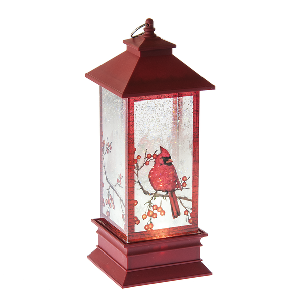 Cardinal Lighted Shimmer Lantern