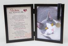 Load image into Gallery viewer, Pet Memorial Picture Frame - &quot;Where I&#39;ll Always Be&quot; - Collar Display - 5&quot; X 7&quot; Photo - 8&quot; X 10&quot; Frame