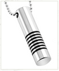 Keepsake Urn Pendant - Silver Cylinder