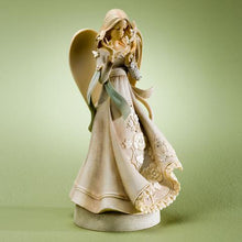 Load image into Gallery viewer, Angel Figurine - Surrounded by Butterflies - Hope - Stone/Resin with Crystal Accents - 8&quot; H