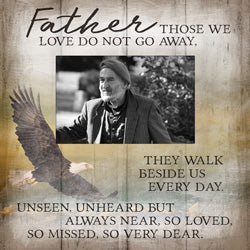 Picture Frame - "Father - Those we love do not go away..." - Eagle