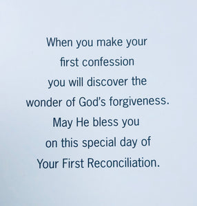 Greeting Card ~ First Reconciliation/Penance