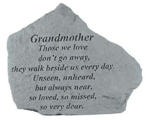 Garden Stone-Grandmother/Grandfather "Those we love..."