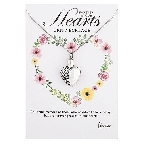 Keepsake Pendant~Forever in our Hearts Urn Necklace