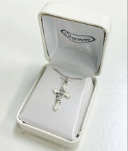 Load image into Gallery viewer, Cross Necklace~White Enamel 1st Communion