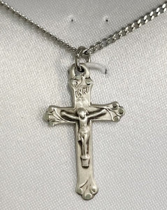 Cross Necklace~Sterling Crucifix  with Chain