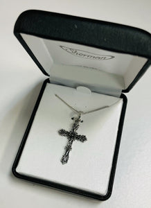 Cross Necklace~Sterling Siver Filigree