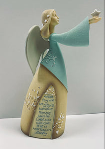 Angel Figurine - "...our loved ones shine down..." - Resin - 9"