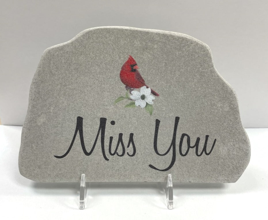 Garden Stone~Cardinal 