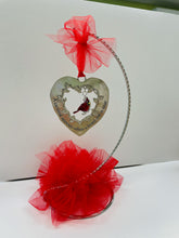 Load image into Gallery viewer, Ornament~Cardinal Heart Shaped Asst Verses