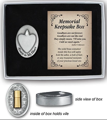 Memorial Keepsake Box ~ Always in My Heart