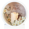 Shadow Box Lantern - "The memories that a Mother leaves..." - Candle - Butterflies and Flowers