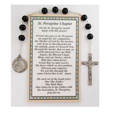 Chaplet~St Peregrin Chaplet with Prayer Card