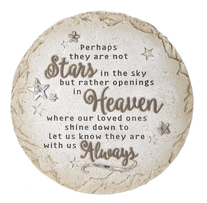 Garden Stone - "Stars in the Sky" - Loved One - Resin - Round - 10.5"