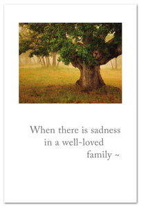 Cards-Condolence "When there is sadness..."