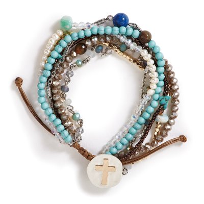 Bracelet - Your Journey: Prayer - Beaded Love - Multiple Color Options