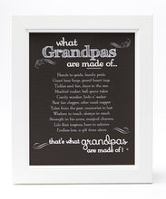 Load image into Gallery viewer, Framed-What Grandpas are Made Of...&quot; White or Gray Barnwood