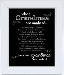 Framed-"What Grandmas are Made Of"