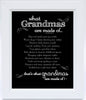 Wall Hanging - "What Grandmas are Made Of" - 8" X 10"