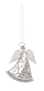 Ornament~Angel "Always in my thoughts and prayers"