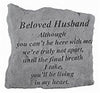 Garden Stone~"Beloved Husband/Beloved Wife - Although you can't be here..."
