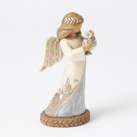 Angel Figurine - First Communion - Stone/Resin - 4.5